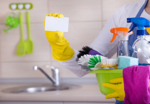 Carpet cleaning team using sustainable waste sorting in Queenspark