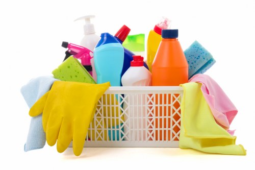 Deep cleaning tools ready for a Queenspark home