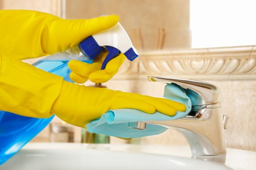 Stain removal on a carpet in Queenspark by a cleaning professional