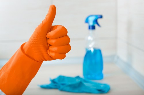 Tidy bedroom after house cleaning in Queenspark