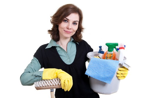 Professional upholstery cleaning process on a chair